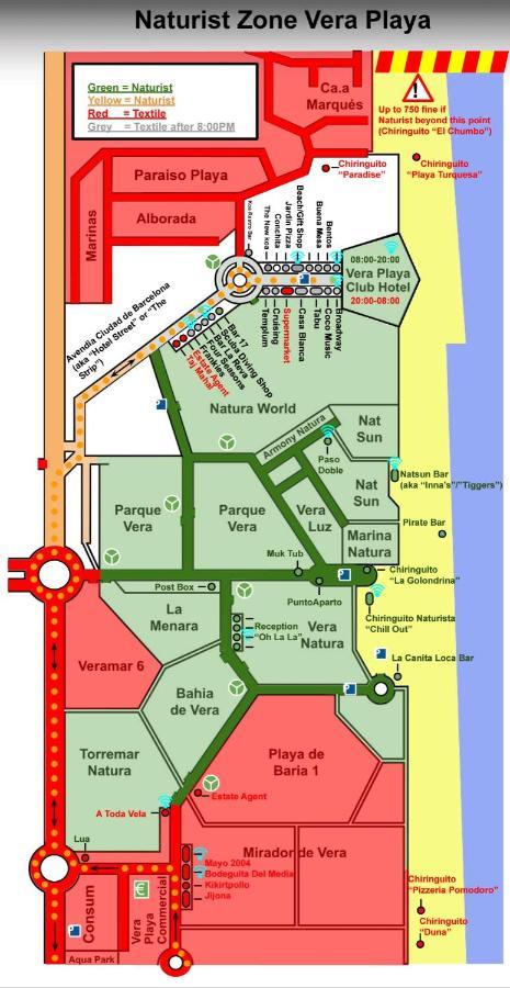 Oasis Naturista, Bahia De Vera Playas de Vera 外观 照片